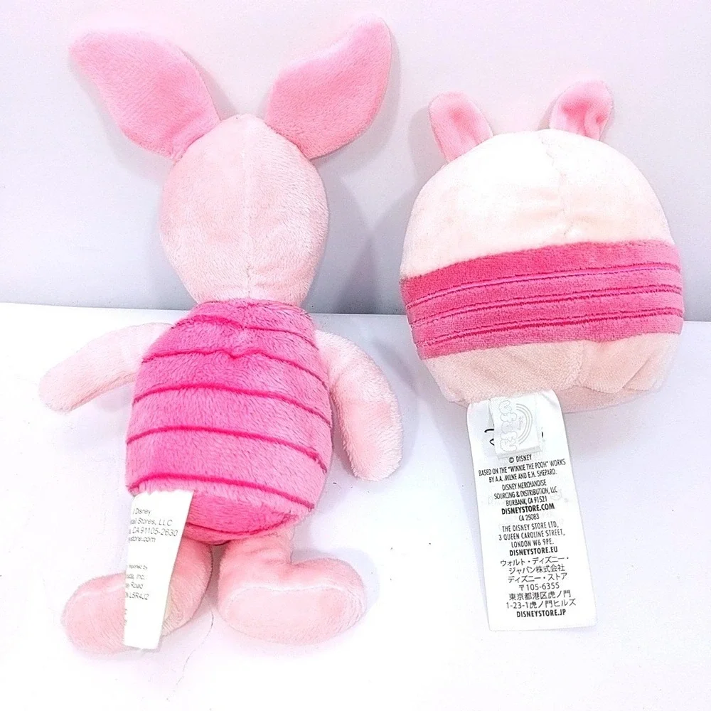 Disney Piglet Plush Lot Winnie the Pooh Tsum Tsum Stuffed Animal Toy Pink 2pc